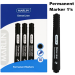 Marlin Black Dense Liner Permanent Marker